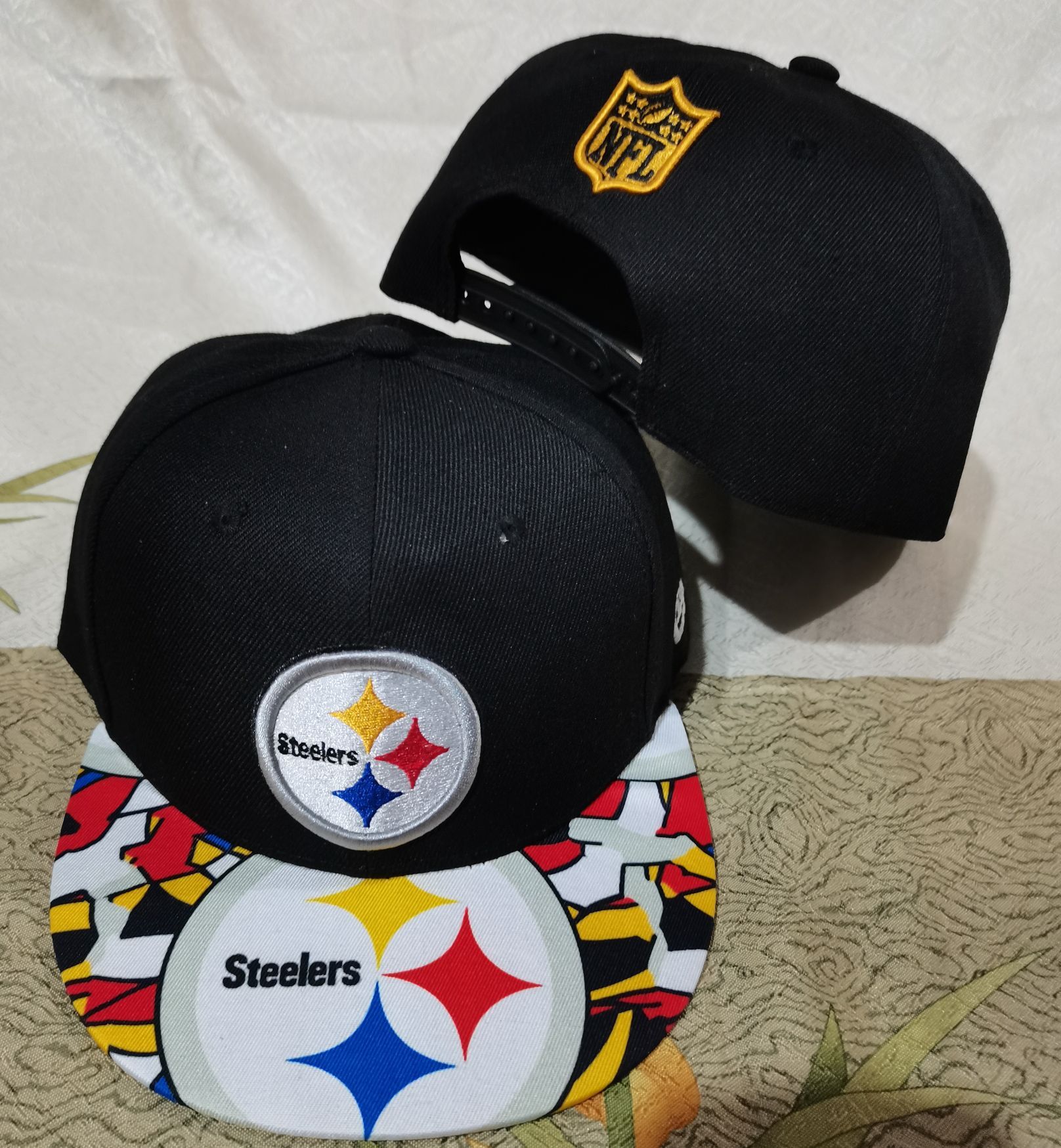 2022 NFL Pittsburgh Steelers #1 hat GSMY->->Sports Caps